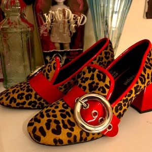 Jeffery Campbell leopard print loafers